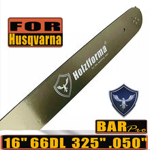 Load image into Gallery viewer, .325 .050 16inch 66 Drive Links Small mount husky Guide Bar For Many Husq Chainsaws like Husqvarna 36 41 50 51 55 336 340 345 350 351 353 346xp 435 440 445 450 455 460 Poulan
